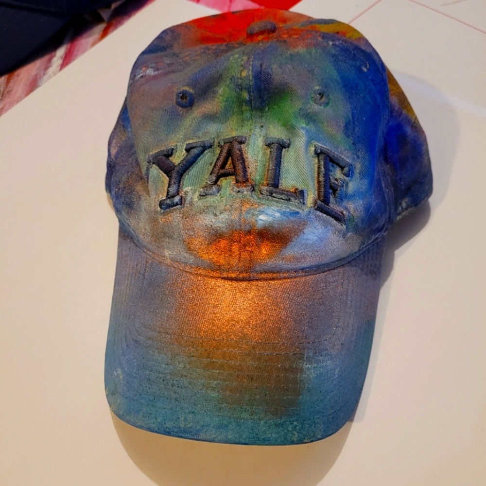 Yale Ivy League abstract colors Cap with adjustable strap